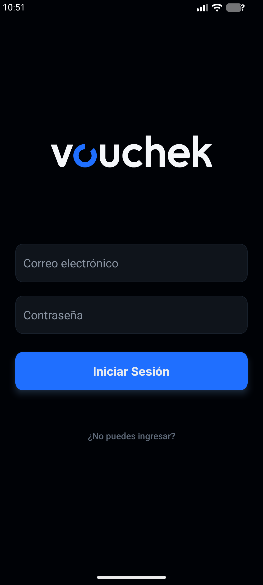 Login móvil VouChek